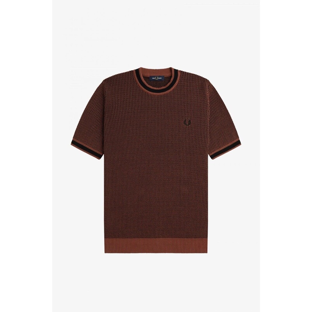 Fred Perry Brown Crewneck Sweater